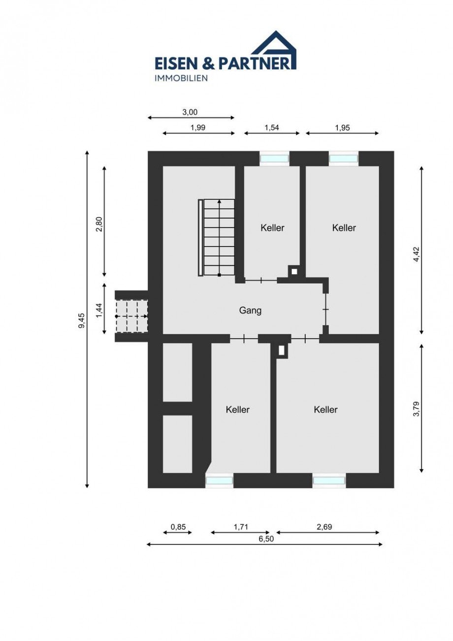 Grundriss KG Zweifamilienhaus Bruchsal