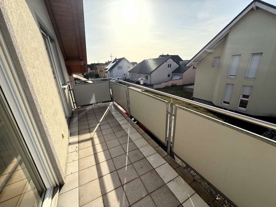 Balkon 2 Aussicht Dachgeschosswohnung Graben-Neudorf