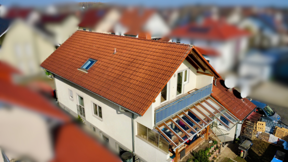 Luftaufnahme Dachgeschosswohnung Graben-Neudorf