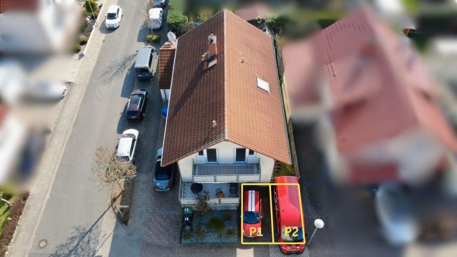 Luftaufnahme Dachgeschosswohnung Graben-Neudorf