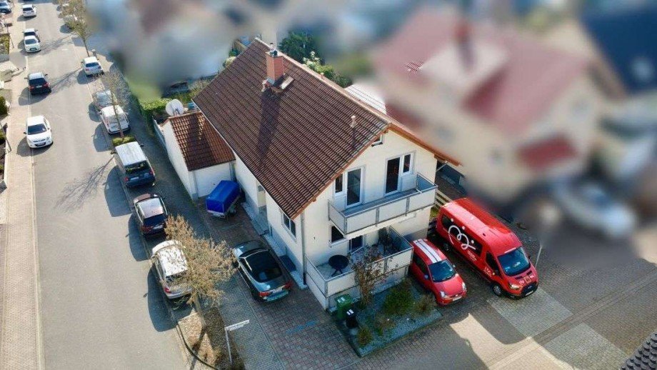 Luftansicht Zweifamilienhaus Graben-Neudorf