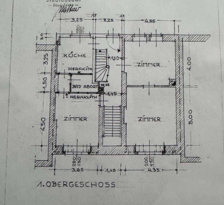 14_Grundriss 1.OG Mehrfamilienhaus Bruchsal