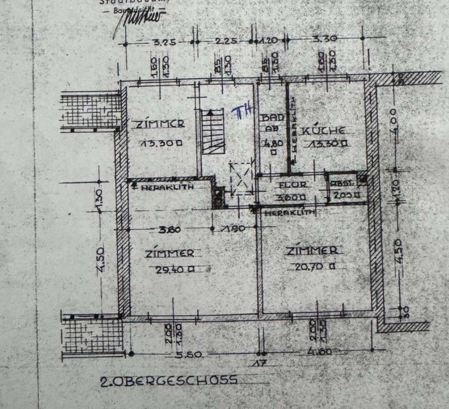15_Grundriss 2.OG Mehrfamilienhaus Bruchsal