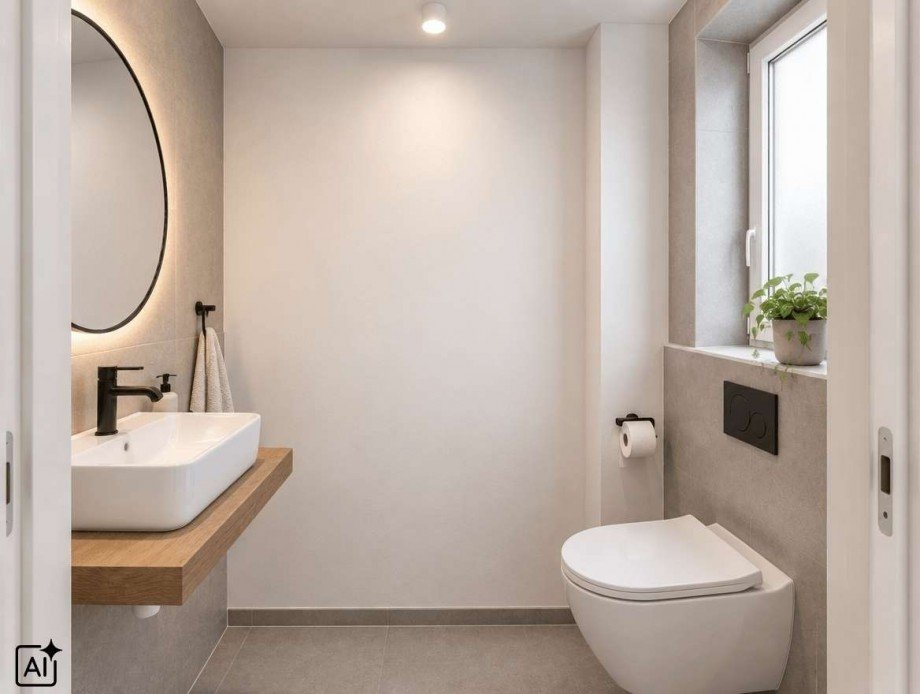 KI // G�ste WC - EG Reihenendhaus Graben-Neudorf