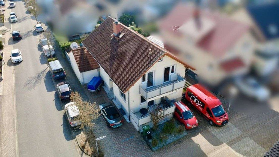 Luftansicht Zweifamilienhaus Graben-Neudorf