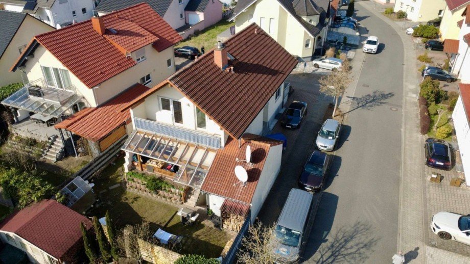 Luftaufnahme Zweifamilienhaus Graben-Neudorf