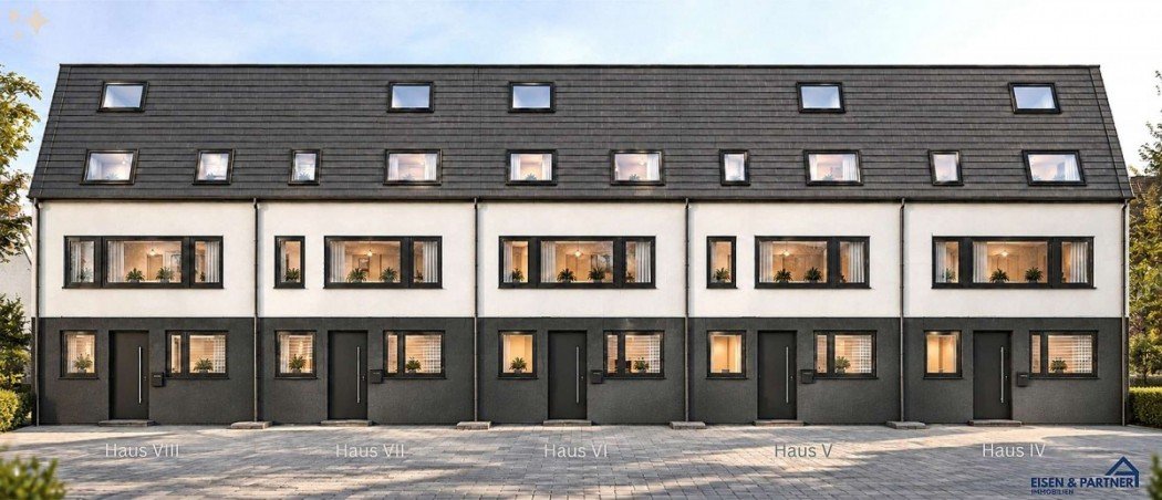 KI / Au�enansicht Reihenendhaus Graben-Neudorf